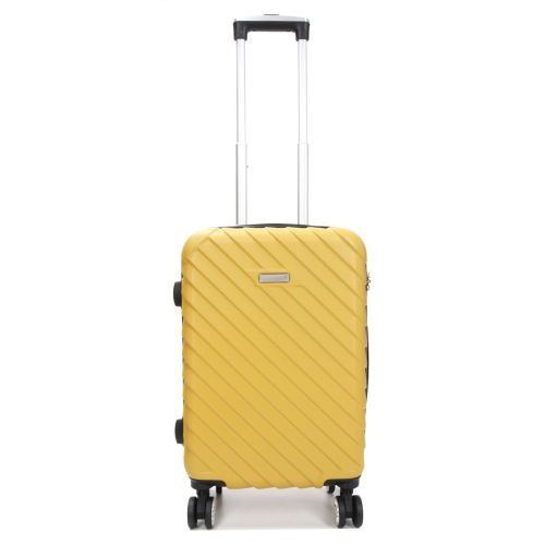 Чемодан маленький S ABS-пластик Madisson Snowball 03403 58х38х23см 35л Желтый