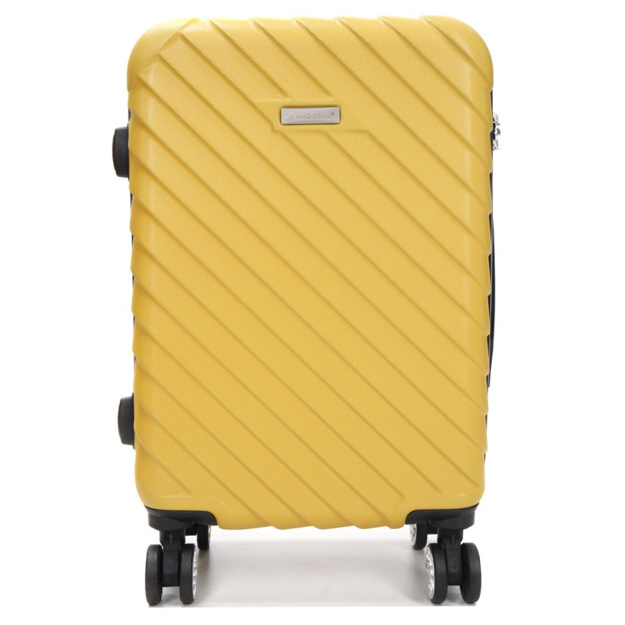 Чемодан маленький S ABS-пластик Madisson Snowball 03403 58х38х23см 35л Желтый