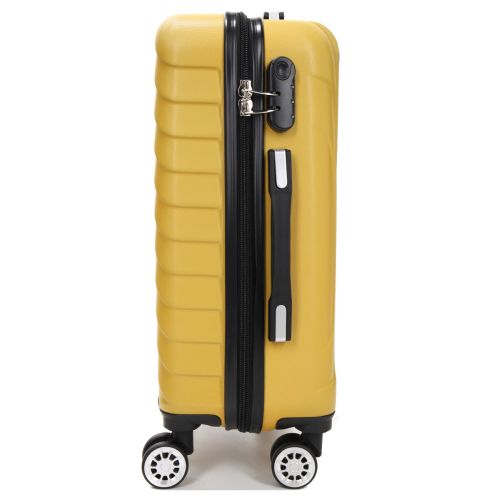 Чемодан маленький S ABS-пластик Madisson Snowball 03403 58х38х23см 35л Желтый