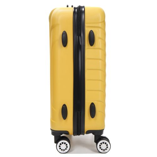 Чемодан маленький S ABS-пластик Madisson Snowball 03403 58х38х23см 35л Желтый