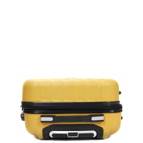 Чемодан маленький S ABS-пластик Madisson Snowball 03403 58х38х23см 35л Желтый