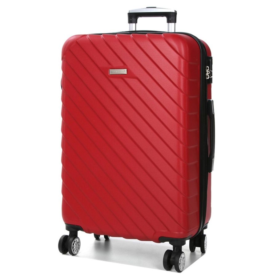 Чемодан средний M ABS-пластик Madisson Snowball 03403 68х44х27см 68+13л Красный