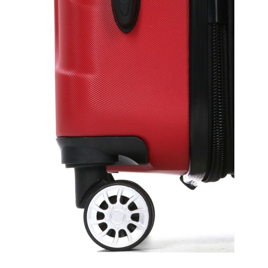 Чемодан средний M ABS-пластик Madisson Snowball 03403 68х44х27см 68+13л Красный