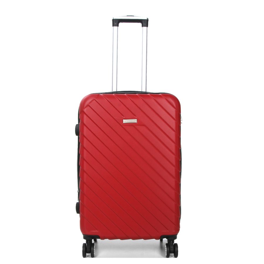 Чемодан средний M ABS-пластик Madisson Snowball 03403 68х44х27см 68+13л Красный