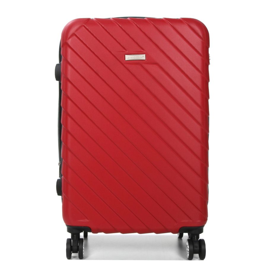 Чемодан средний M ABS-пластик Madisson Snowball 03403 68х44х27см 68+13л Красный