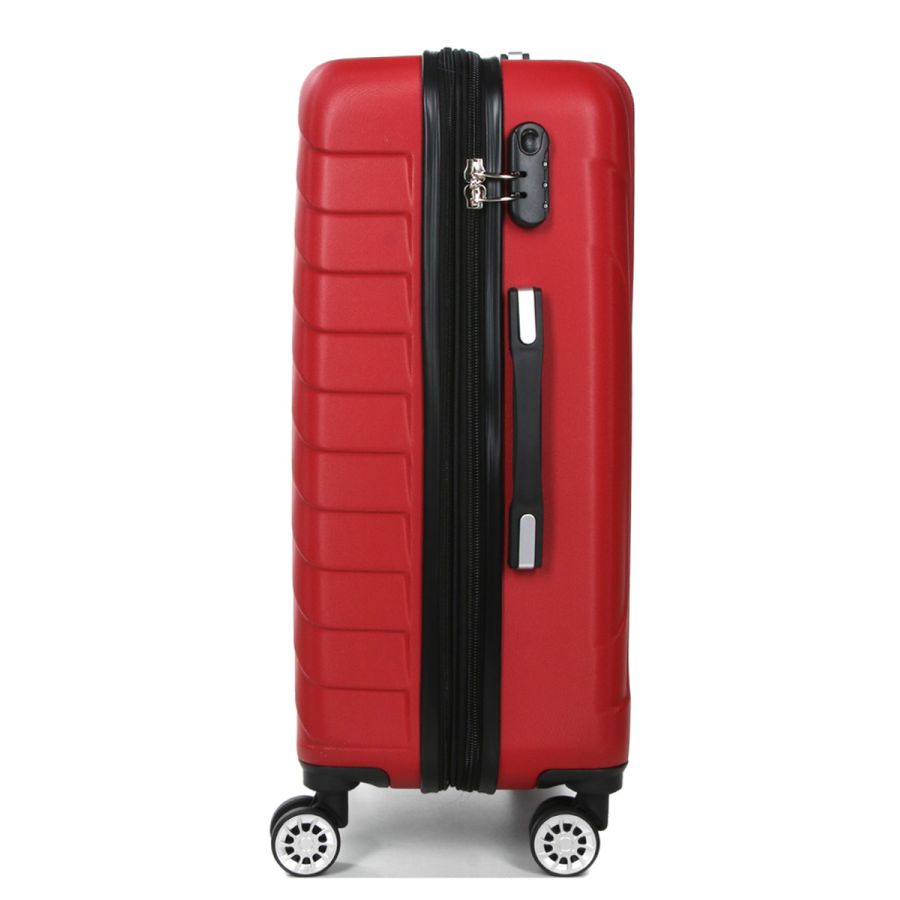 Чемодан средний M ABS-пластик Madisson Snowball 03403 68х44х27см 68+13л Красный
