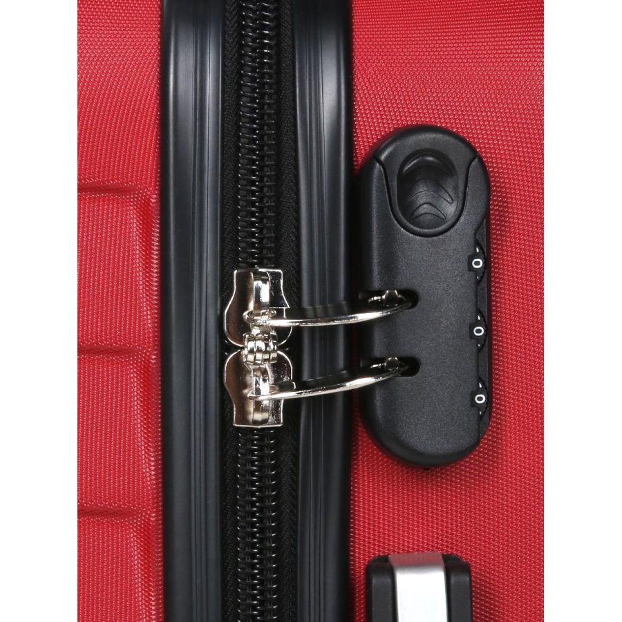 Чемодан маленький S ABS-пластик Madisson Snowball 03403 58х38х23см 35л Красный