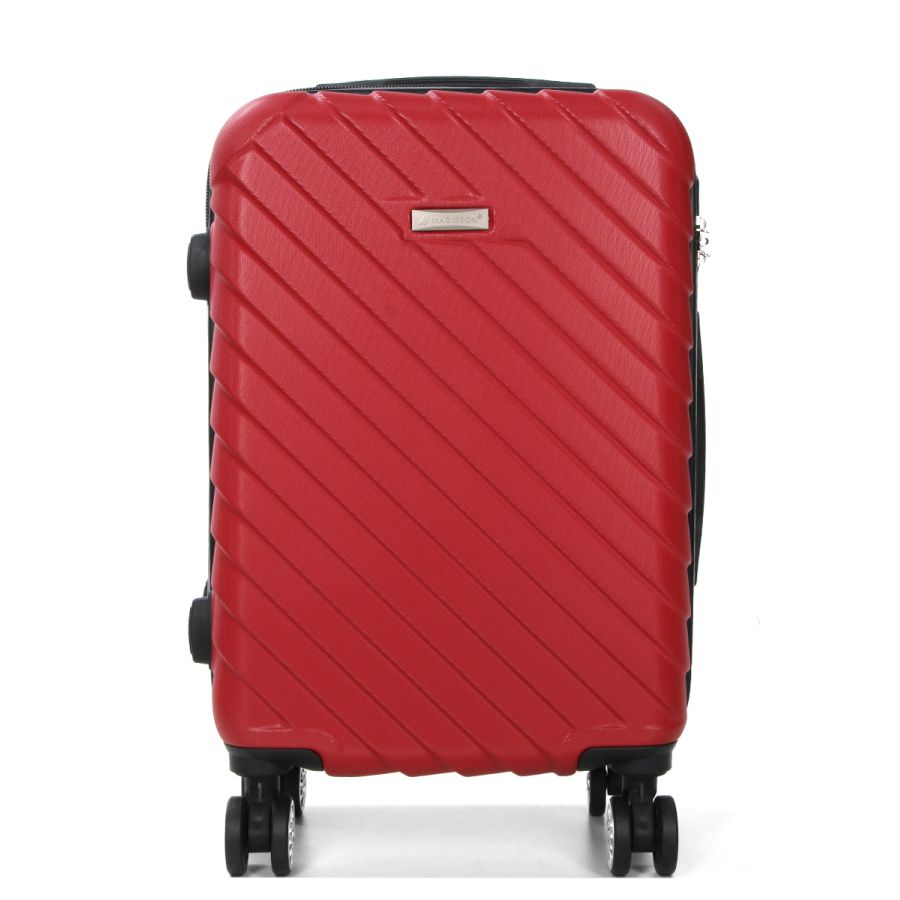 Чемодан маленький S ABS-пластик Madisson Snowball 03403 58х38х23см 35л Красный