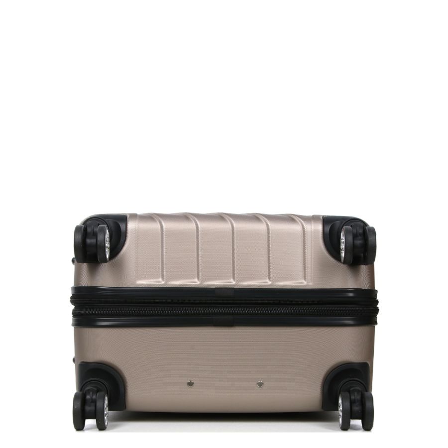 Чемодан большой L ABS-пластик Madisson Snowball 03403 78х52х32см 103+17л Шампань