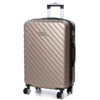Чемодан средний M ABS-пластик Madisson Snowball 03403 68х44х27см 68+13л Шампань