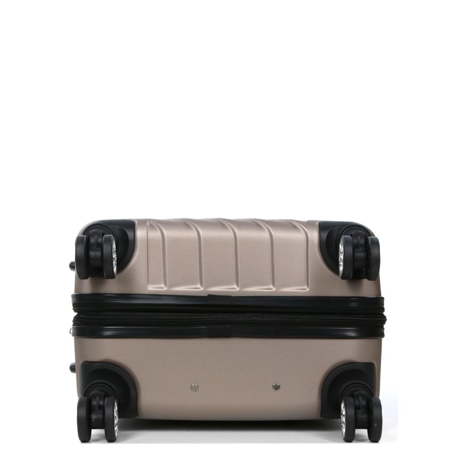 Чемодан средний M ABS-пластик Madisson Snowball 03403 68х44х27см 68+13л Шампань