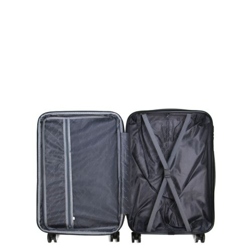 Чемодан средний M ABS-пластик Madisson Snowball 03403 68х44х27см 68+13л Шампань
