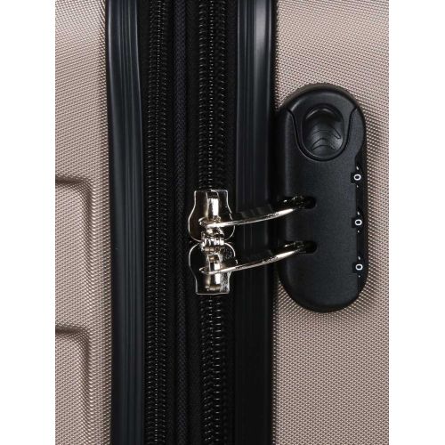 Чемодан средний M ABS-пластик Madisson Snowball 03403 68х44х27см 68+13л Шампань