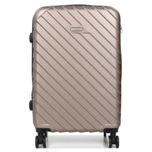 Чемодан средний M ABS-пластик Madisson Snowball 03403 68х44х27см 68+13л Шампань