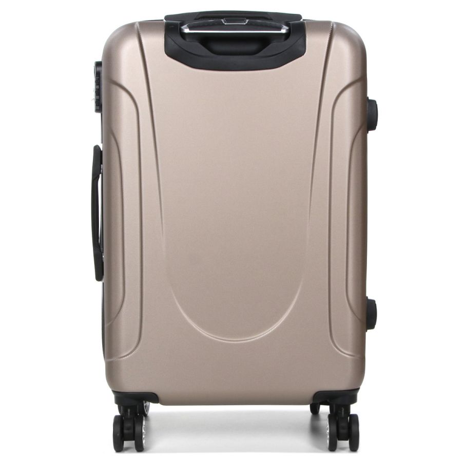 Чемодан средний M ABS-пластик Madisson Snowball 03403 68х44х27см 68+13л Шампань