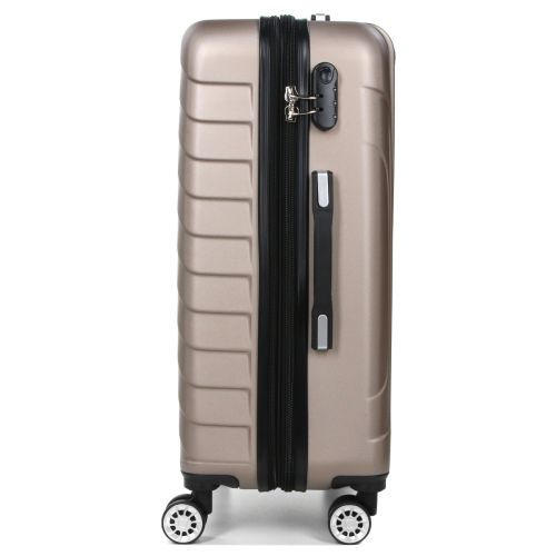 Чемодан средний M ABS-пластик Madisson Snowball 03403 68х44х27см 68+13л Шампань
