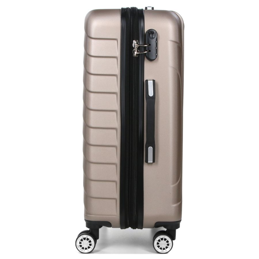 Чемодан средний M ABS-пластик Madisson Snowball 03403 68х44х27см 68+13л Шампань