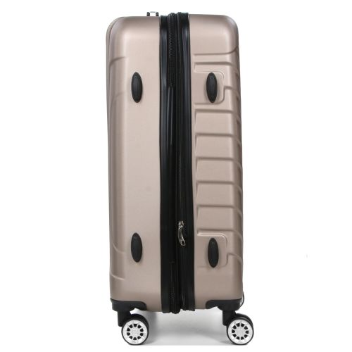 Чемодан средний M ABS-пластик Madisson Snowball 03403 68х44х27см 68+13л Шампань