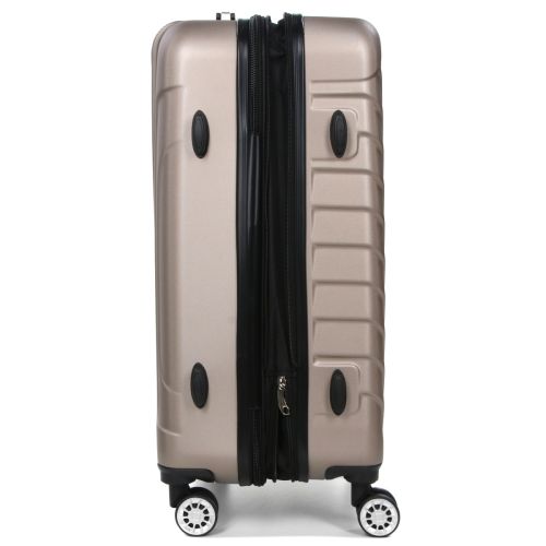 Чемодан средний M ABS-пластик Madisson Snowball 03403 68х44х27см 68+13л Шампань