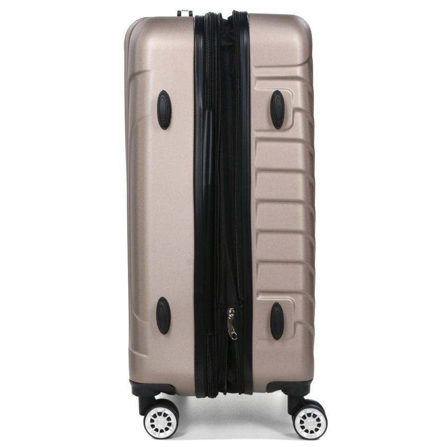 Чемодан средний M ABS-пластик Madisson Snowball 03403 68х44х27см 68+13л Шампань