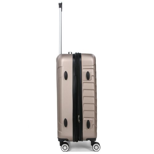 Чемодан средний M ABS-пластик Madisson Snowball 03403 68х44х27см 68+13л Шампань