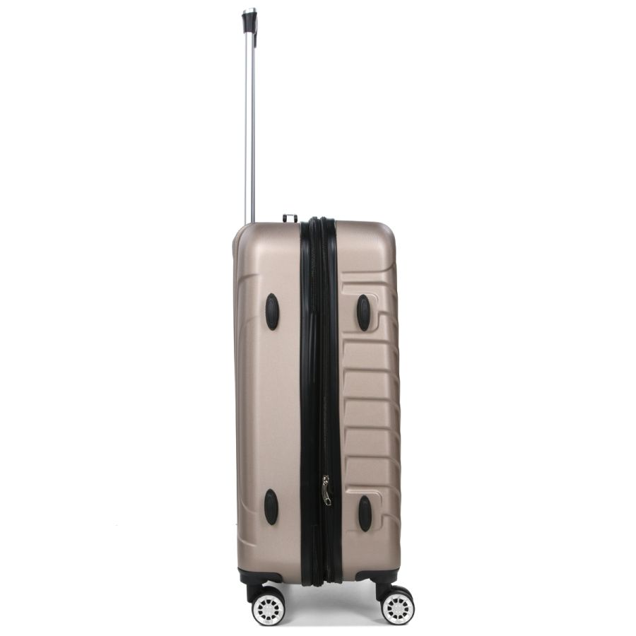 Чемодан средний M ABS-пластик Madisson Snowball 03403 68х44х27см 68+13л Шампань