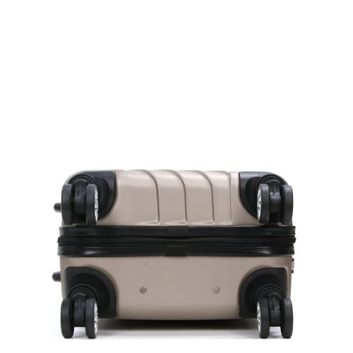 Чемодан маленький S ABS-пластик Madisson Snowball 03403 58х38х23см 35 л Шампань