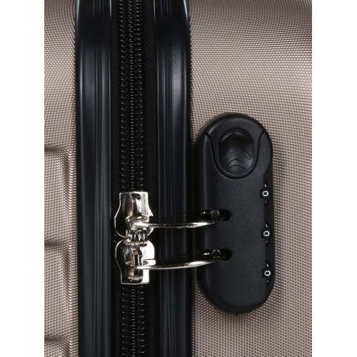 Чемодан маленький S ABS-пластик Madisson Snowball 03403 58х38х23см 35 л Шампань