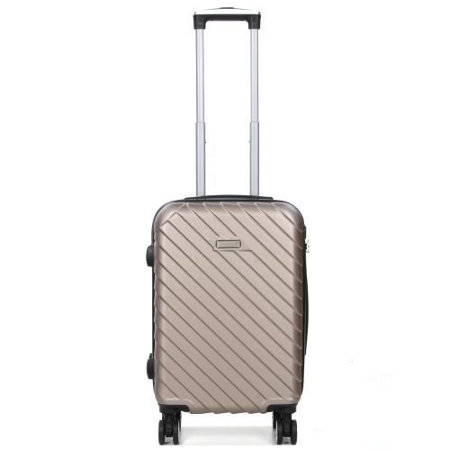 Чемодан маленький S ABS-пластик Madisson Snowball 03403 58х38х23см 35 л Шампань