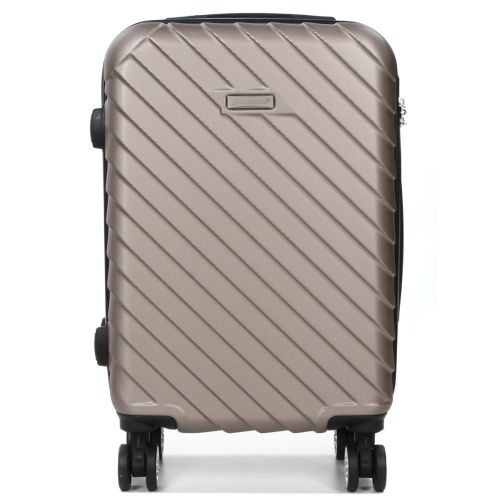 Чемодан маленький S ABS-пластик Madisson Snowball 03403 58х38х23см 35 л Шампань