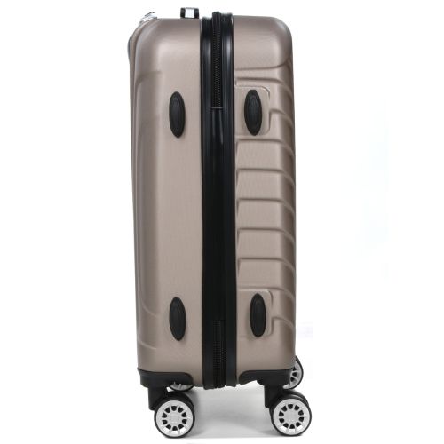Чемодан маленький S ABS-пластик Madisson Snowball 03403 58х38х23см 35 л Шампань