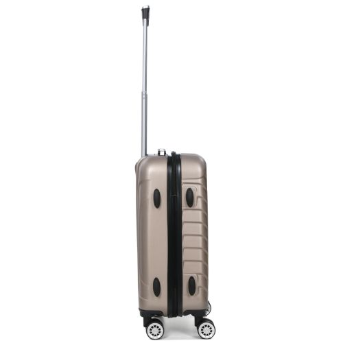 Чемодан маленький S ABS-пластик Madisson Snowball 03403 58х38х23см 35 л Шампань