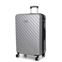 Чемодан большой L ABS-пластик Madisson Snowball 03403 78х52х32см 103+17л Серебряный