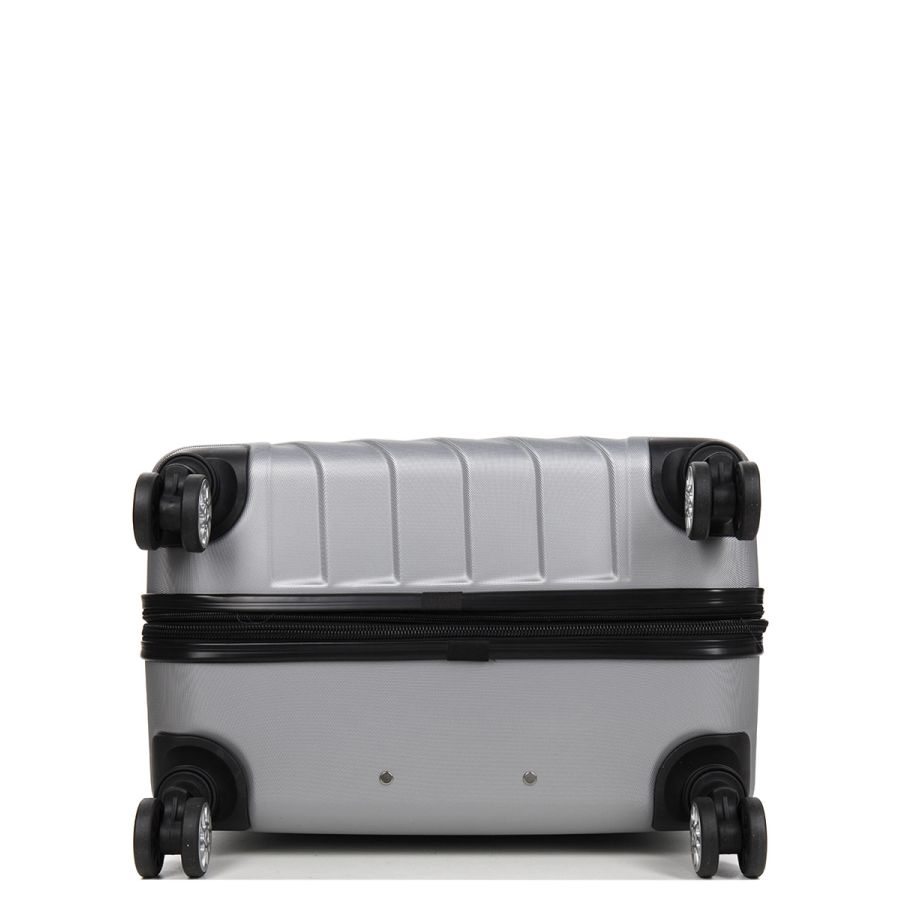 Чемодан большой L ABS-пластик Madisson Snowball 03403 78х52х32см 103+17л Серебряный
