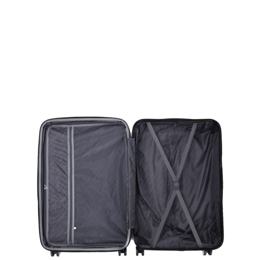 Чемодан большой L ABS-пластик Madisson Snowball 03403 78х52х32см 103+17л Серебряный
