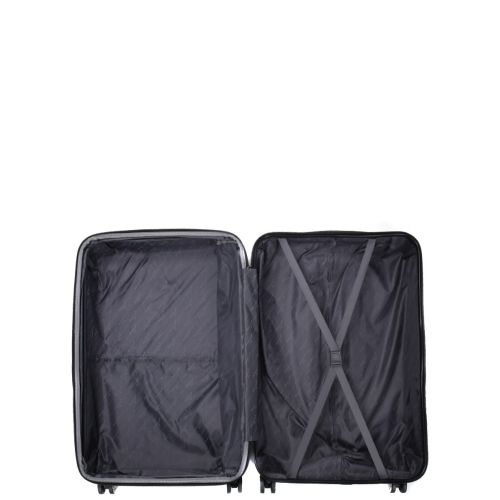 Чемодан большой L ABS-пластик Madisson Snowball 03403 78х52х32см 103+17л Серебряный