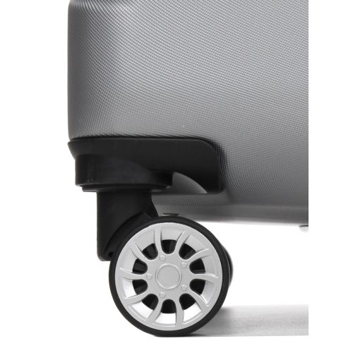 Чемодан большой L ABS-пластик Madisson Snowball 03403 78х52х32см 103+17л Серебряный