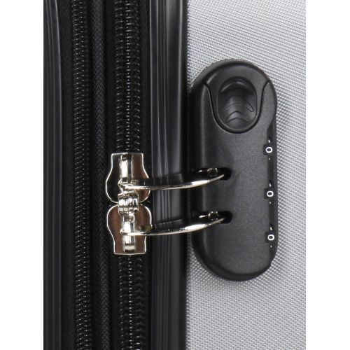 Чемодан большой L ABS-пластик Madisson Snowball 03403 78х52х32см 103+17л Серебряный