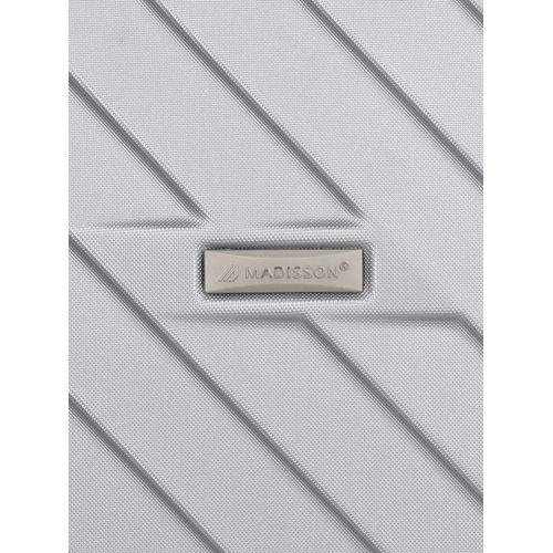 Чемодан большой L ABS-пластик Madisson Snowball 03403 78х52х32см 103+17л Серебряный