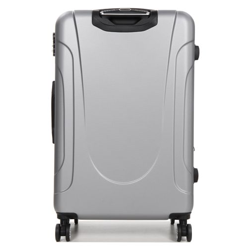 Чемодан большой L ABS-пластик Madisson Snowball 03403 78х52х32см 103+17л Серебряный