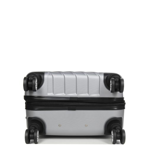 Чемодан средний M ABS-пластик Madisson Snowball 03403 68х44х27см 68+13л Серебряный
