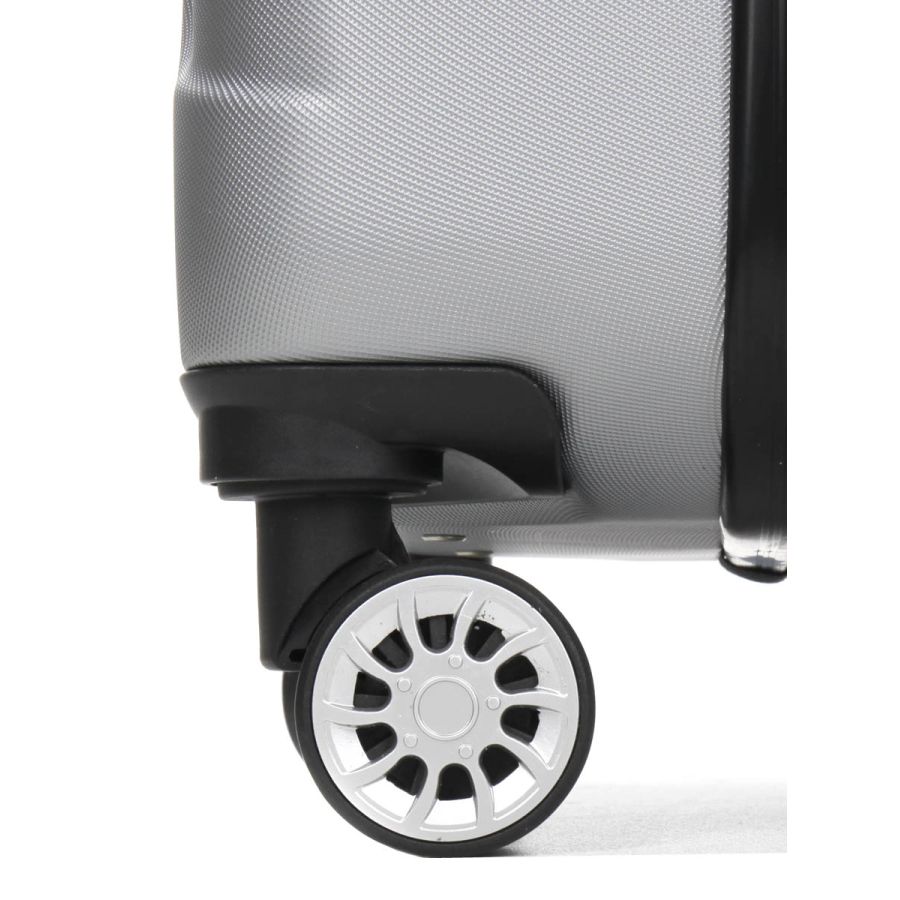 Чемодан средний M ABS-пластик Madisson Snowball 03403 68х44х27см 68+13л Серебряный