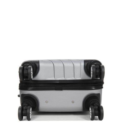Чемодан маленький S ABS-пластик Madisson Snowball 03403 58х38х23см 35 л Серебряный