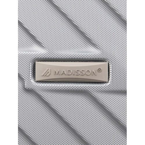 Чемодан маленький S ABS-пластик Madisson Snowball 03403 58х38х23см 35 л Серебряный