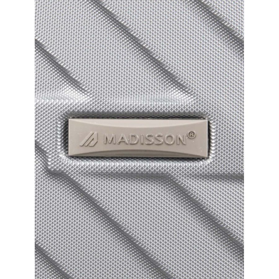 Чемодан маленький S ABS-пластик Madisson Snowball 03403 58х38х23см 35 л Серебряный