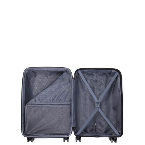 Чемодан средний M полипропилен  Worldline Airtex 282 74л 64×41×26см Черный