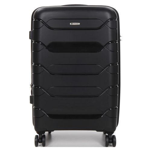 Чемодан средний M полипропилен  Worldline Airtex 282 74л 64×41×26см Черный