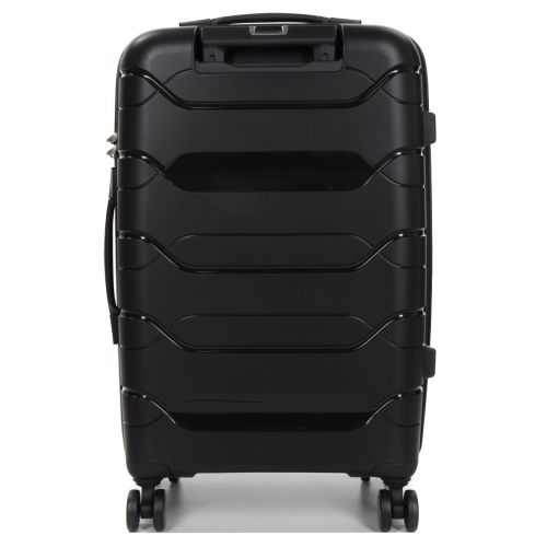 Чемодан средний M полипропилен  Worldline Airtex 282 74л 64×41×26см Черный