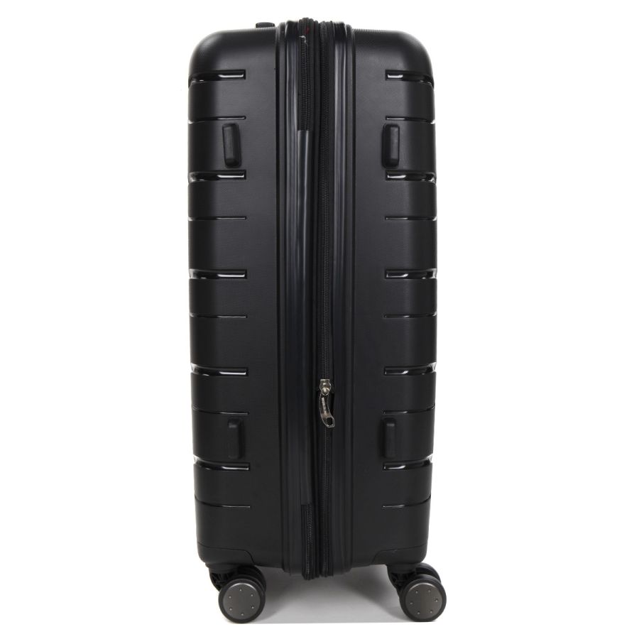 Чемодан средний M полипропилен  Worldline Airtex 282 74л 64×41×26см Черный