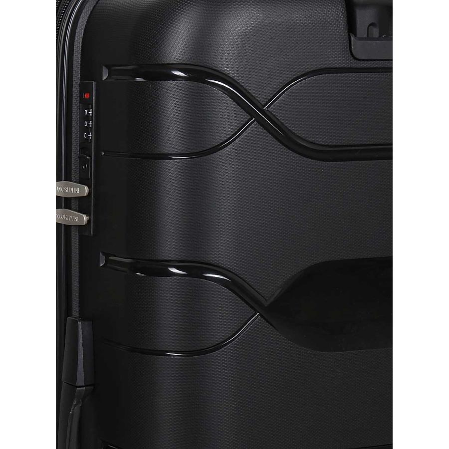 Чемодан большой L полипропилен Worldline Airtex 282 109л 74×47×30см Черный